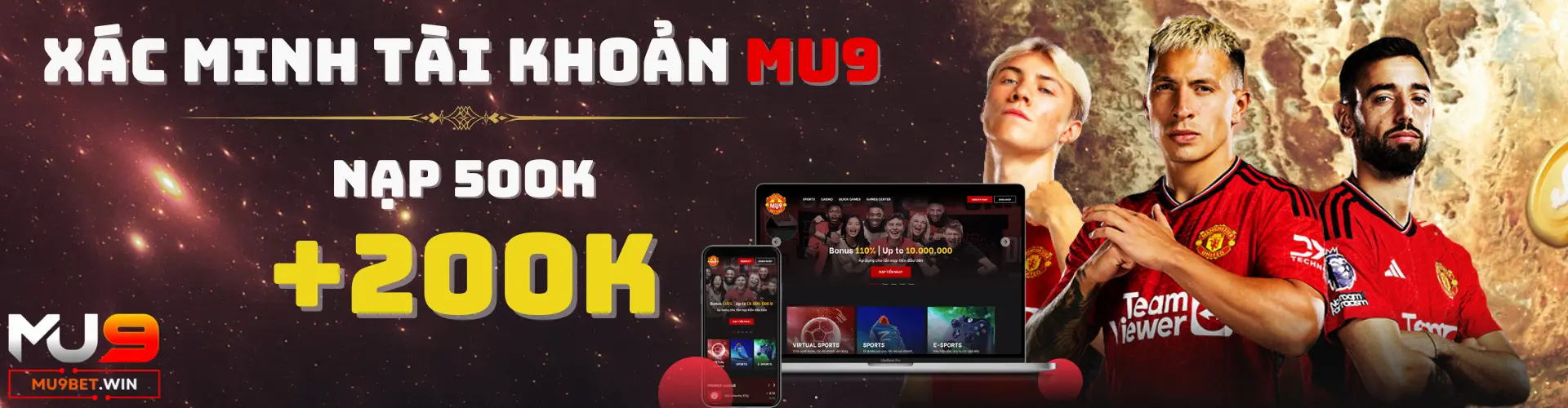 Mu9 | Nhà cái Mu9 – Trang cá cược Thể thao, Casino uy tín 7 Đăng ký mu9 +200k banner